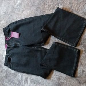 Cottage Street NWT black relaxed fit straight leg jeans